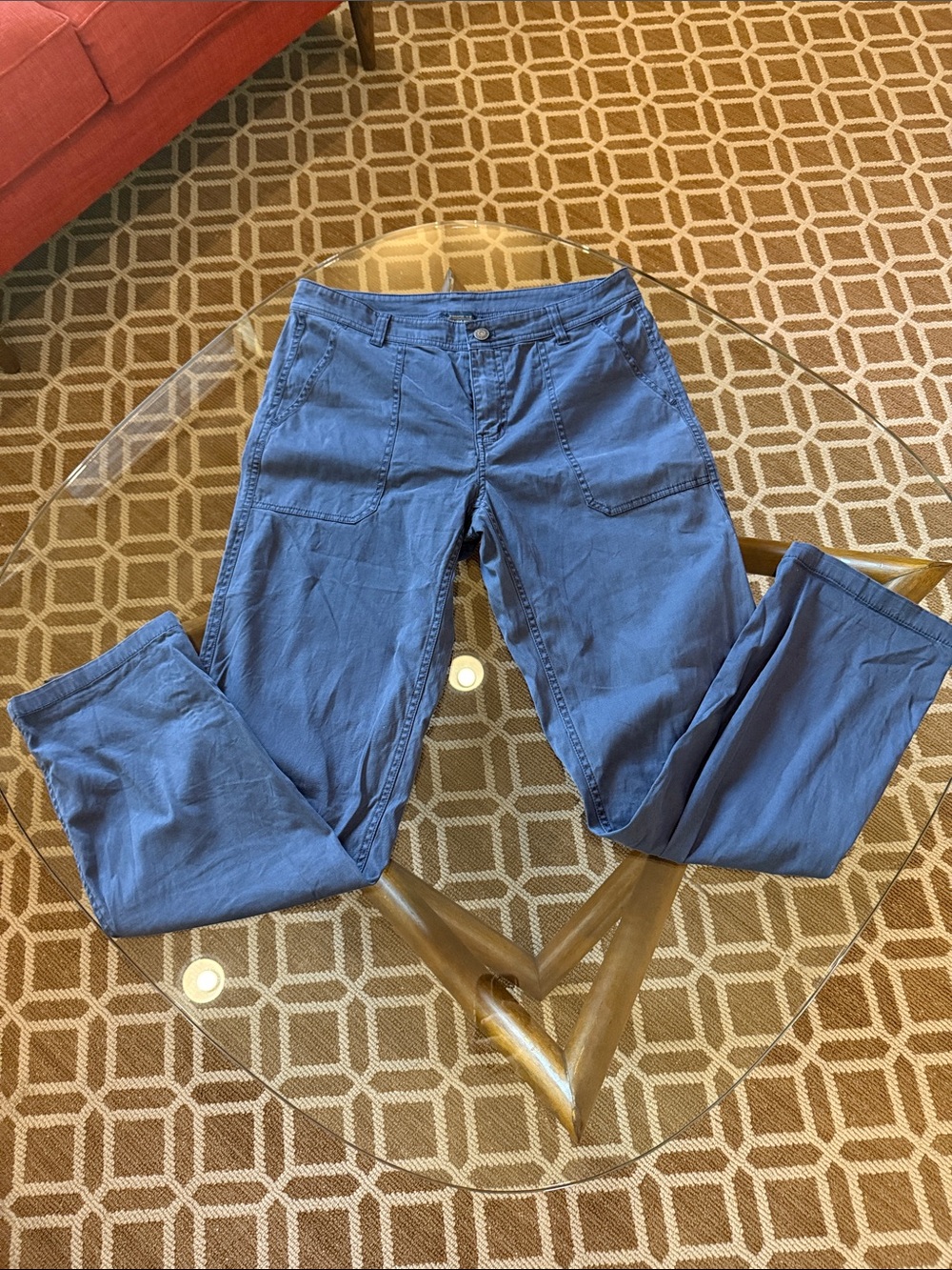 Pendleton Brand Casual Blue Cotton Pants - Classic Pocket Front